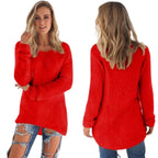 Casual Sweater Lightweight O-Neck Soft Knit