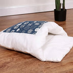 Cat Bed Cave-Style Plush Built-In Pillow