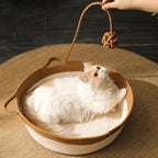Cat Bed Cooling Hand-Woven Cotton