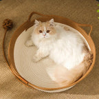 Cat Bed Cooling Hand-Woven Cotton