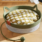 Cat Bed Cooling Hand-Woven Cotton