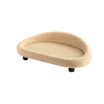 Cat Bed Plush Cushion Sisal Exterior Scratch-Resistant