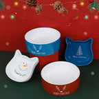 Cat Bowl Cat Ear Heavy Dolomite Dishwasher Safe
