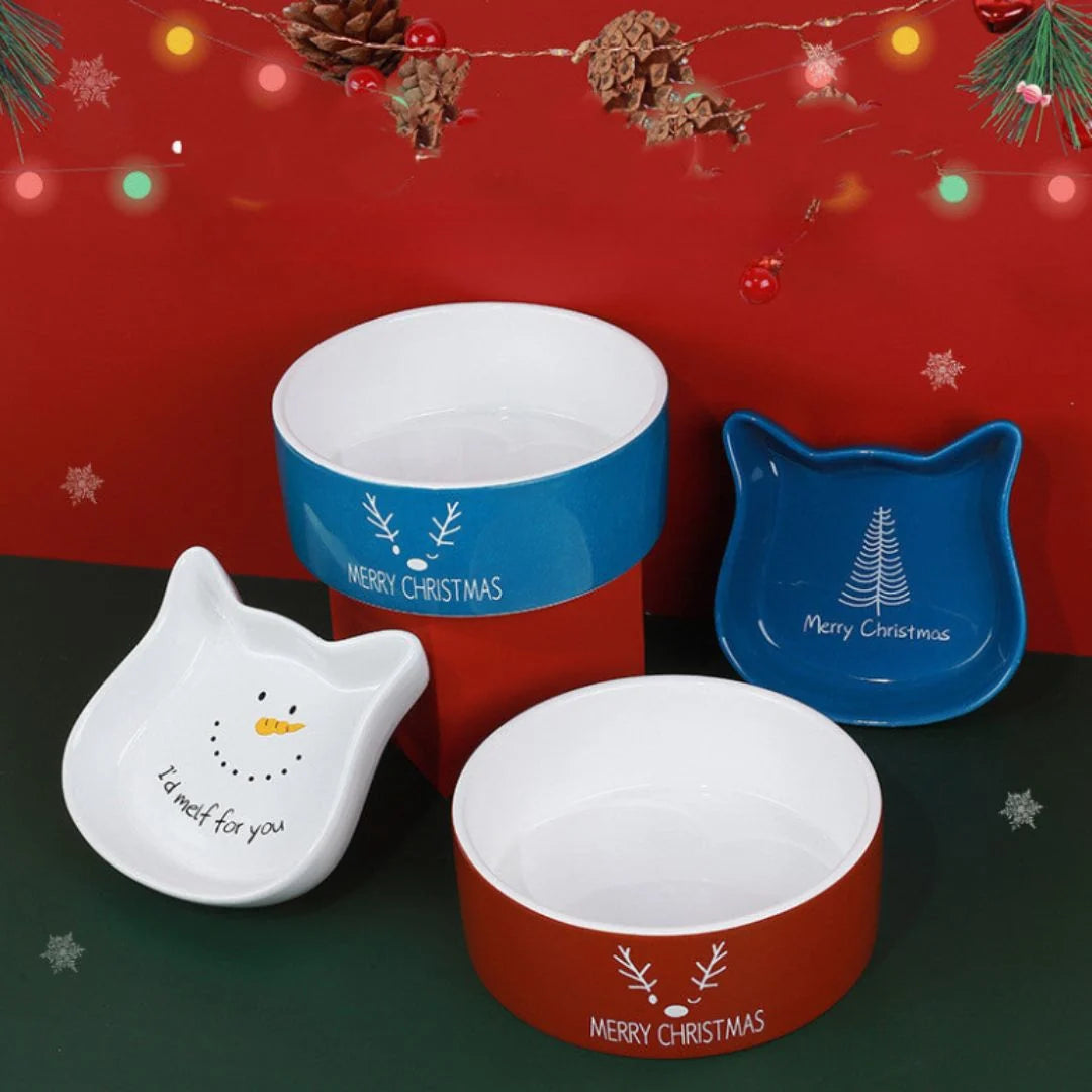Cat Bowl Cat Ear Heavy Dolomite Dishwasher Safe