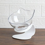 Cat Bowl Elevated 15° Tilt Dual Bowls Anti-Slip Base