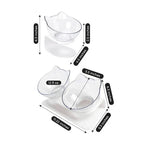 Cat Bowl Orthopedic 15° Tilt Detachable Double Bowls