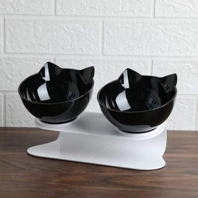 Cat Bowl Orthopedic 15° Tilt Detachable Double Bowls