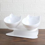 Cat Bowl Orthopedic 15° Tilt Detachable Double Bowls