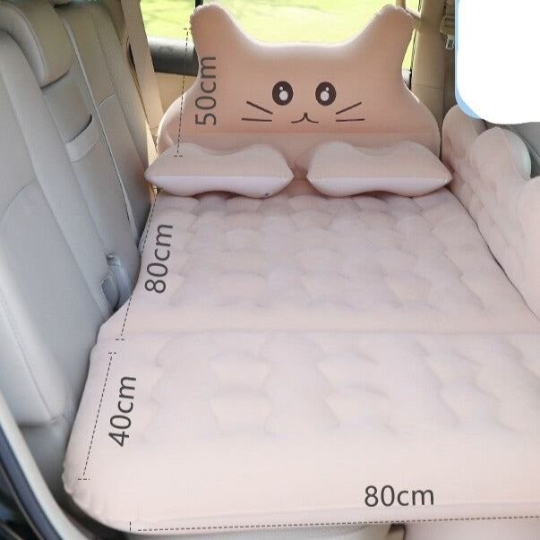 Cat Car Bed Inflatable Plush Raised Sides
