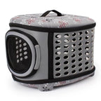 Cat Carrier Foldable Hard Top Padded Mat & Mesh