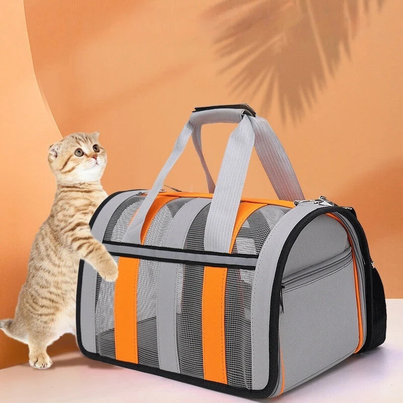 Cat Carrier Hands-Free Crossbody Spacious Oxford Fabric