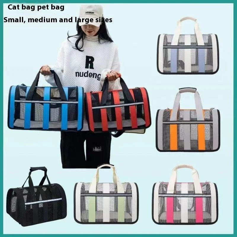 Cat Carrier Hands-Free Crossbody Spacious Oxford Fabric