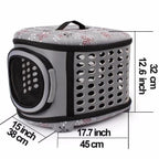 Cat Carrier Hard Top & Base Breathable Mesh Padded Interior