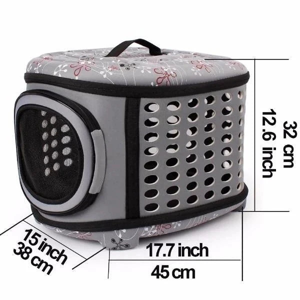 Cat Carrier Large Foldable Hard Top & Base