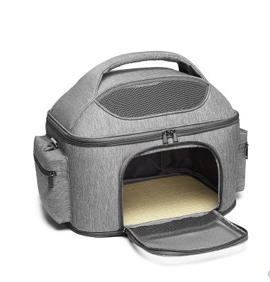 Cat Carrier Linen Spacious Interior Adjustable Strap