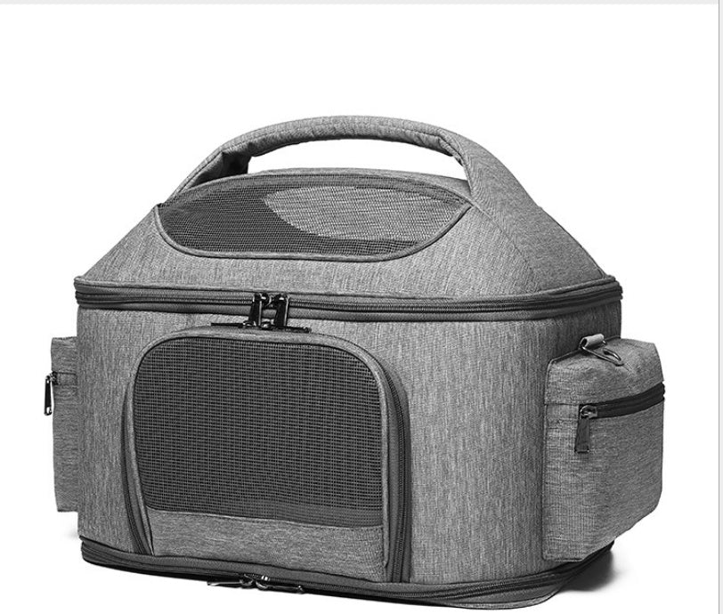 Cat Carrier Linen Spacious Interior Adjustable Strap