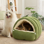 Cat Cave Bed Plush Supportive Adjustable Half-Dome