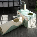 Cat Cave Litter Box Space-Saving Plush Velvet Easy-Clean
