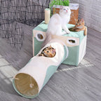 Cat Cave Litter Box Space-Saving Plush Velvet Easy-Clean