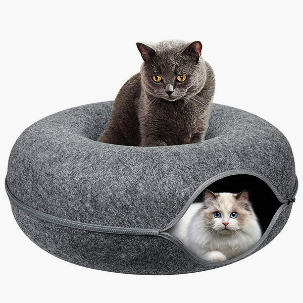 Cat Cave Plush Lined Peekaboo Opening