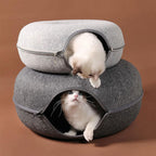 Cat Cave Plush Lined Peekaboo Opening
