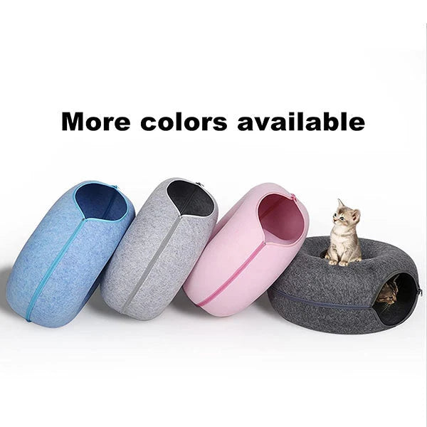 Cat Cave Plush Lined Peekaboo Opening
