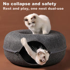 Cat Cave Plush Lined Peekaboo Opening
