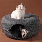 Cat Cave Plush Lined Peekaboo Opening