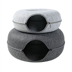 Cat Cave Plush Lined Peekaboo Opening