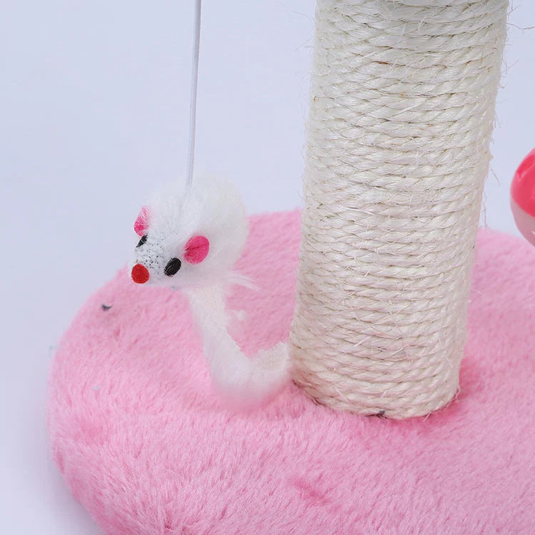 Cat Climbing Frame Multi-Level Flannel & Sisal