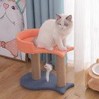 Cat Climbing Frame Multi Level Plush & Solid Wood