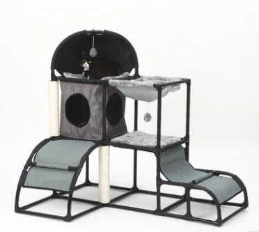 Cat Climbing Frame Multi-Level Sturdy Tool-Free Assembly