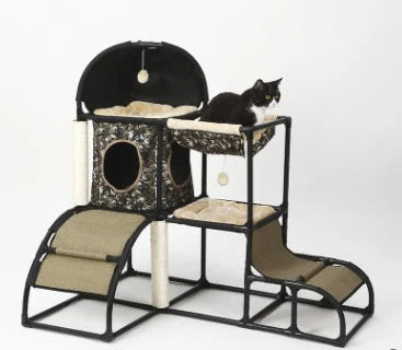 Cat Climbing Frame Multi-Level Sturdy Tool-Free Assembly