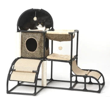 Cat Climbing Frame Multi-Level Sturdy Tool-Free Assembly