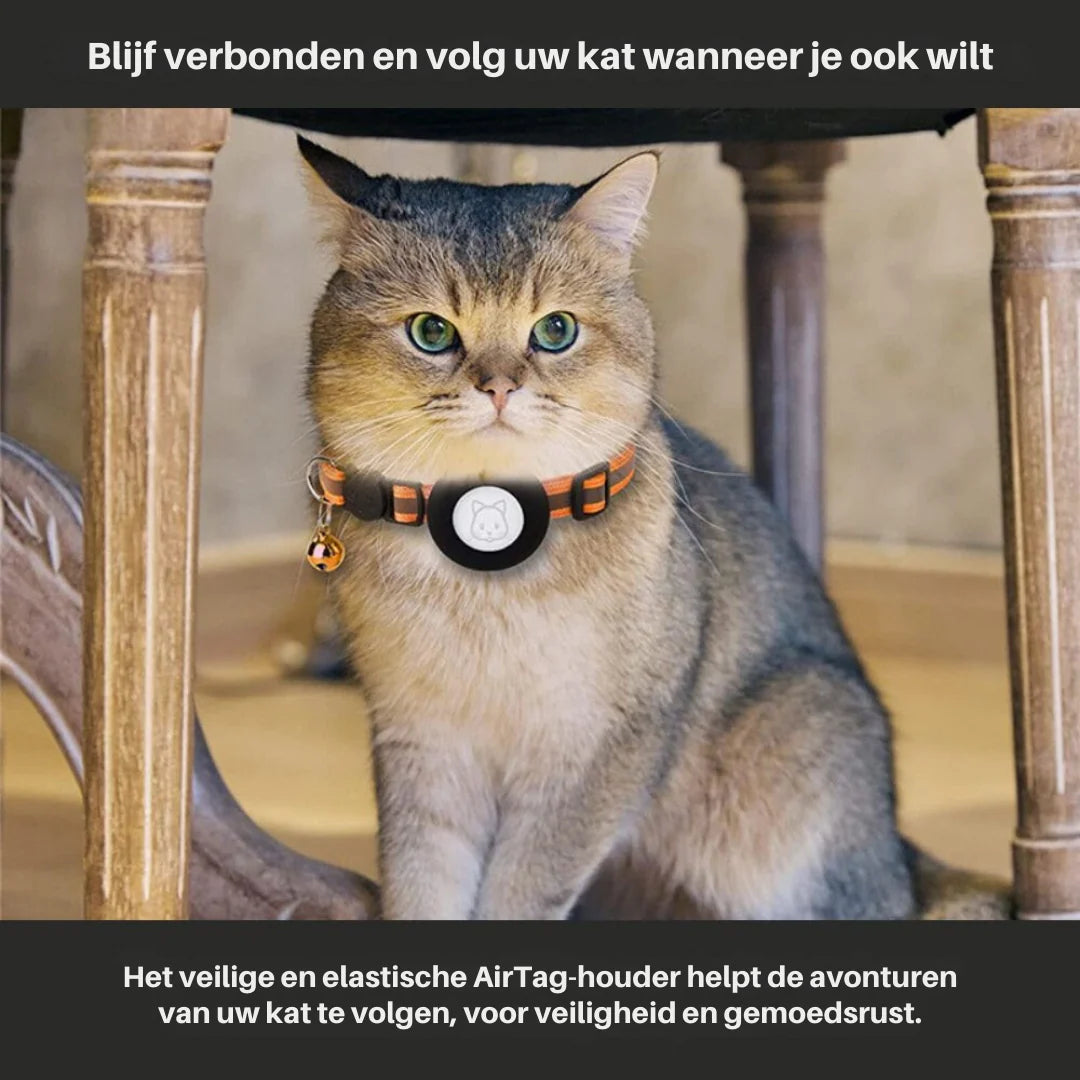 Cat Collar Quick-Release Reflective GPS Holder