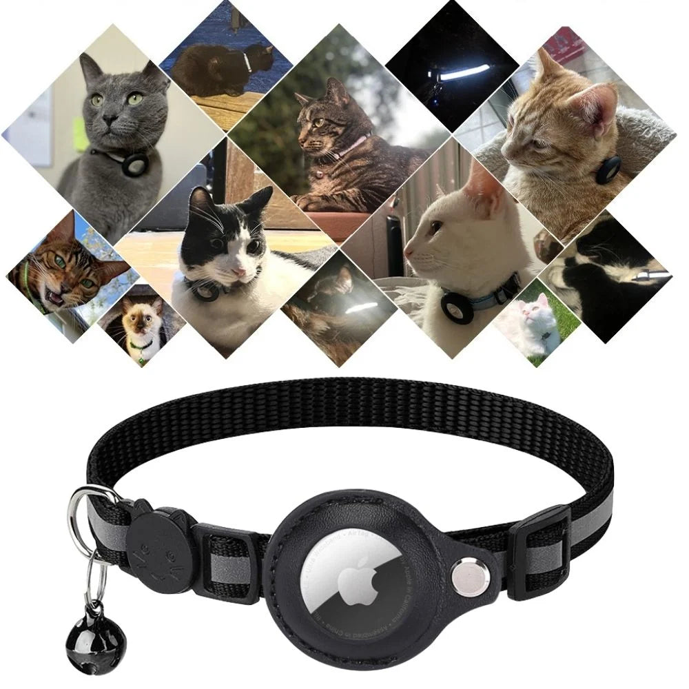 Cat Collar Quick-Release Reflective GPS Holder