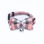 Cat & Dog Collar Cotton Check Pattern Adjustable