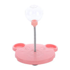 Cat Feeder Slow-Feed Leaky-Ball Suction-Cup Base
