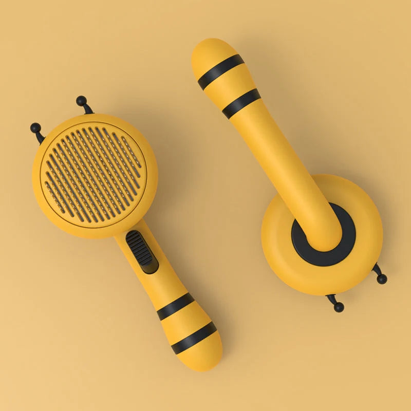 Cat Grooming Comb Bee-Shaped Stainless Steel Pins