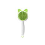 Cat Grooming Comb One-Click Cleaning Stainless Steel Teeth