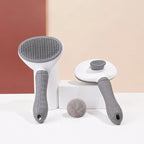 Cat Grooming Comb Stainless Steel Needles Non-Slip Handle