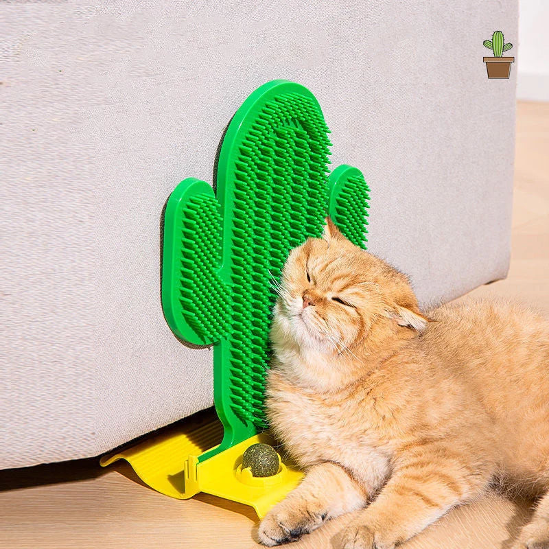 Cat Grooming Toy Corner Tickle Self-Groomer Catnip & Mint