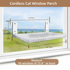 Cat Hammock Foldable Cordless Plush Stainless Steel Frame