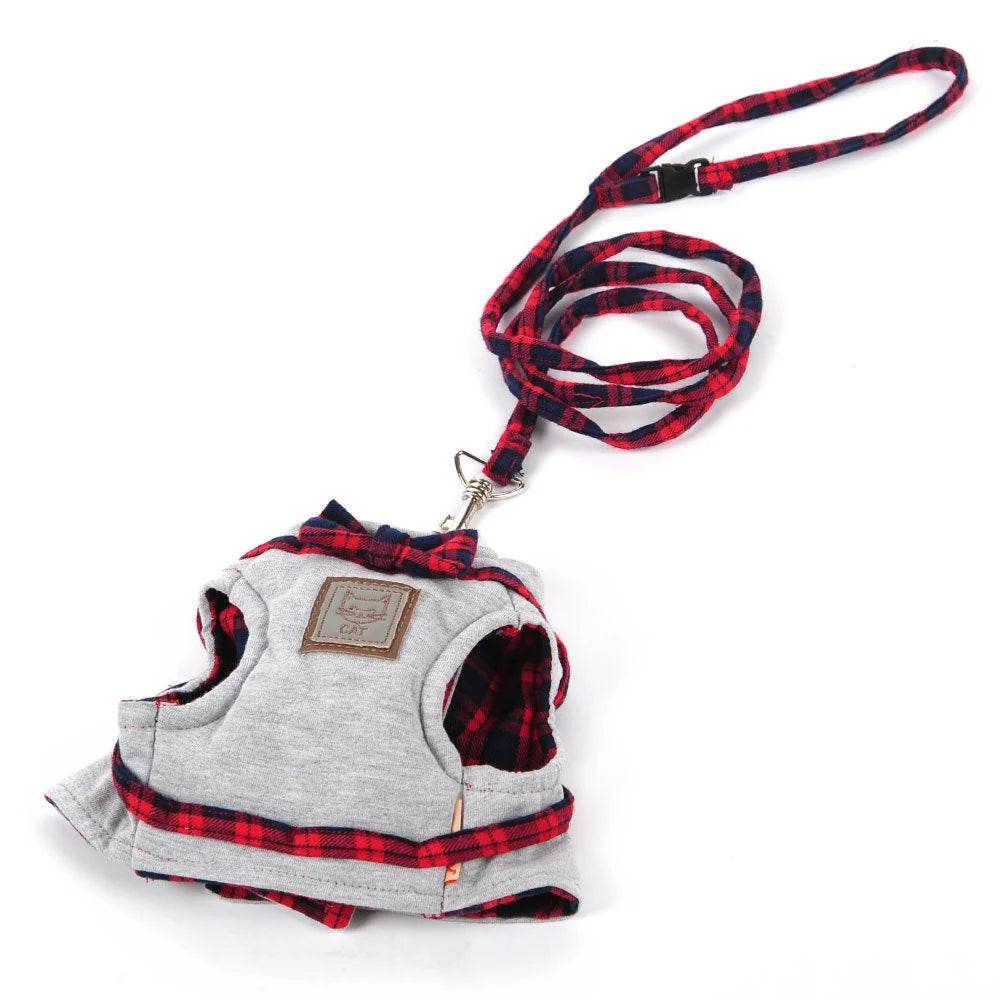 Cat Harness Breathable Cotton Adjustable Secure Fit