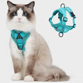 Cat Harness & Leash Set Reflective Breathable Mesh Quick-Release