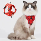 Cat Harness & Leash Set Reflective Breathable Mesh Quick-Release