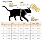 Cat Harness & Leash Set Reflective Breathable Mesh Quick-Release