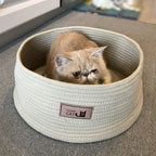 Cat Litter Bed Handmade Cotton Rope Non-Stick Hair
