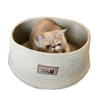 Cat Litter Bed Handmade Cotton Rope Non-Stick Hair