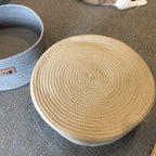 Cat Litter Bed Handmade Cotton Rope Non-Stick Hair
